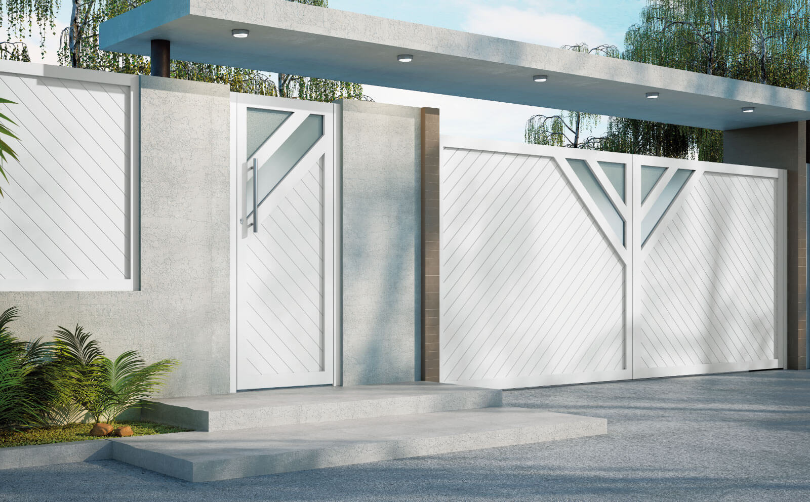 PUERTA ALUMINIO SOLDADO BARCELONA