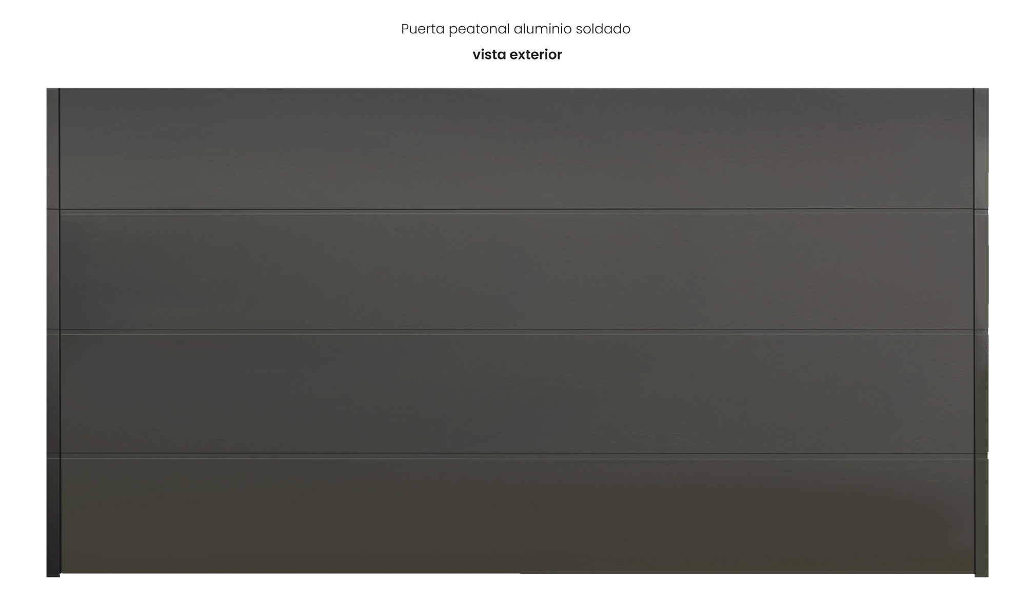 PUERTA ALUMINIO SOLDADO BLACK LINE - Imagen 5