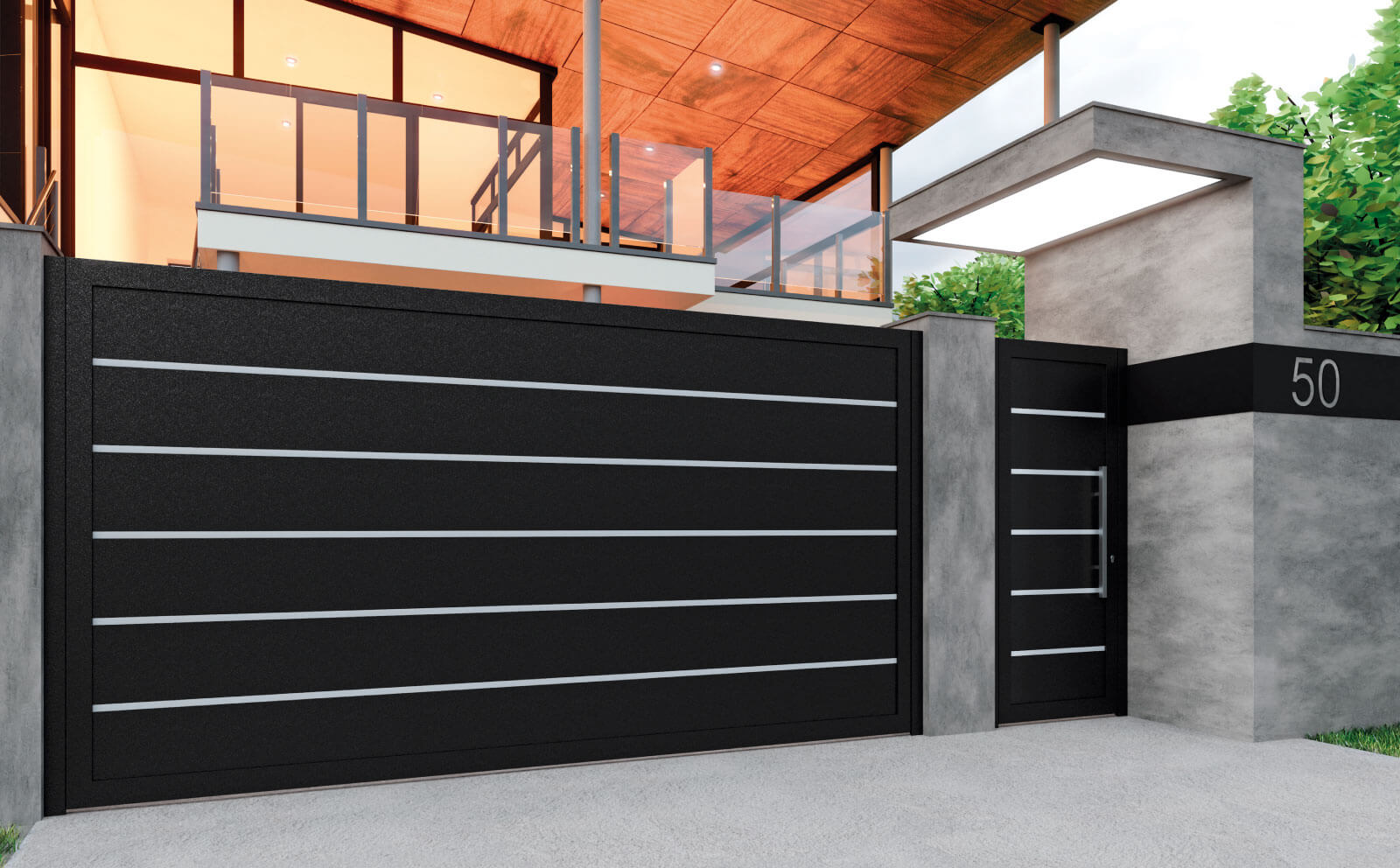 PUERTA ALUMINIO SOLDADO CANTABRIA