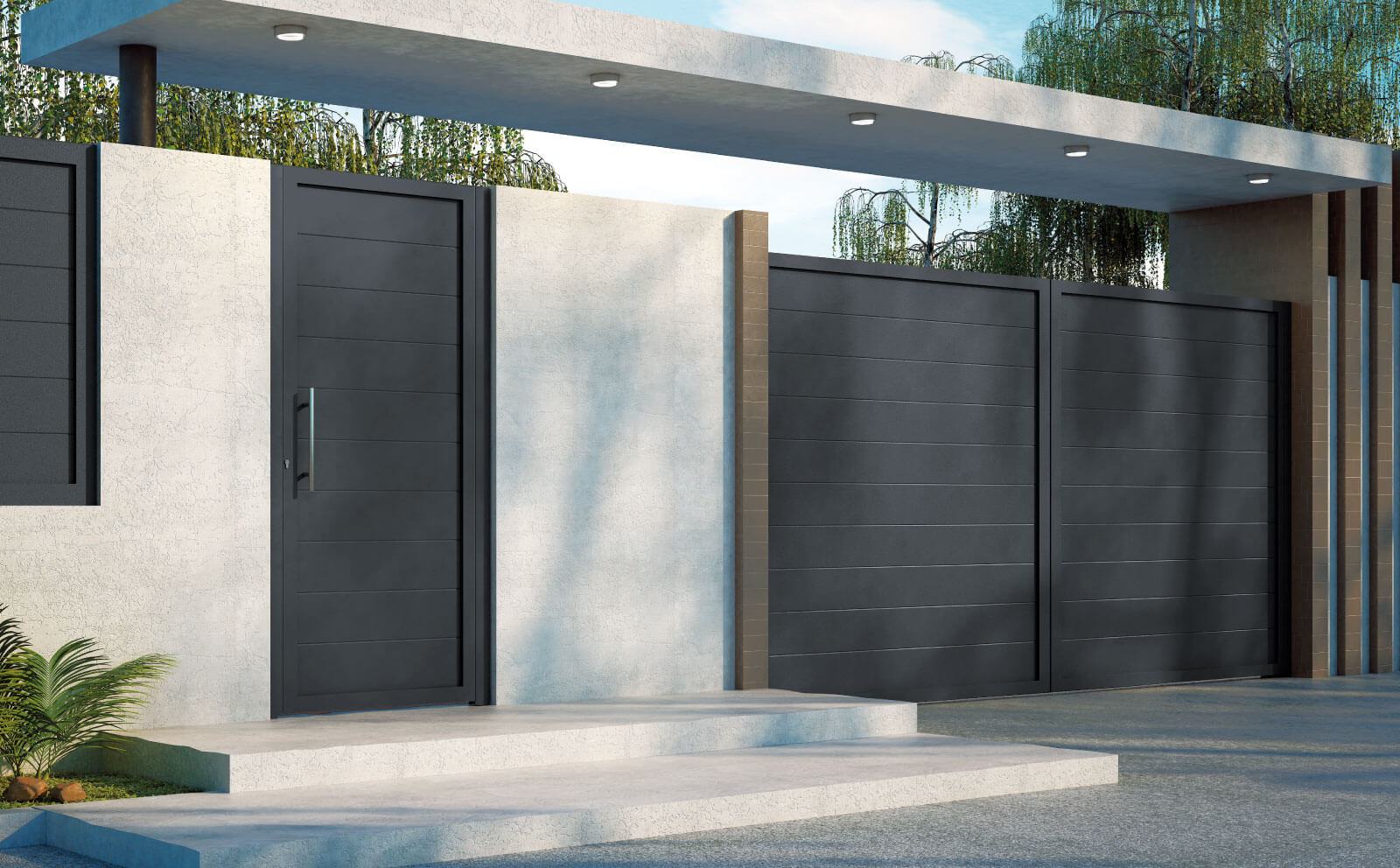 PUERTA ALUMINIO SOLDADO GRIÑÓN