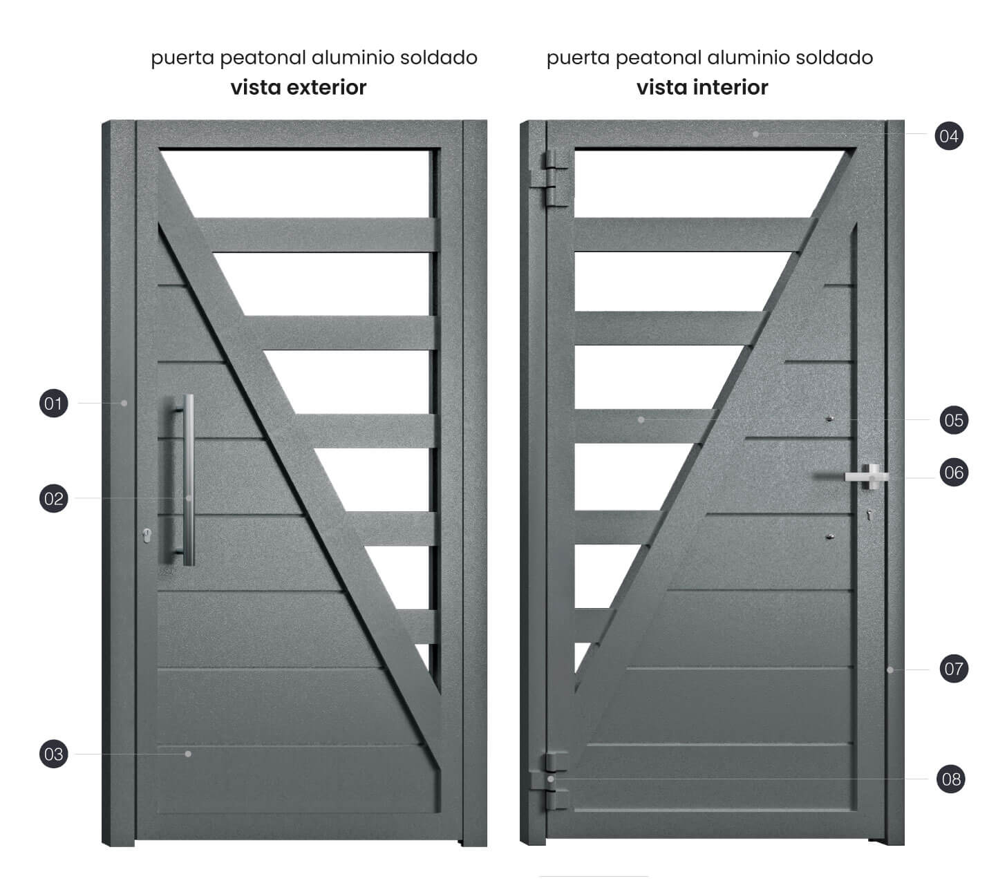 PUERTA ALUMINIO SOLDADO MADRID - Imagen 4