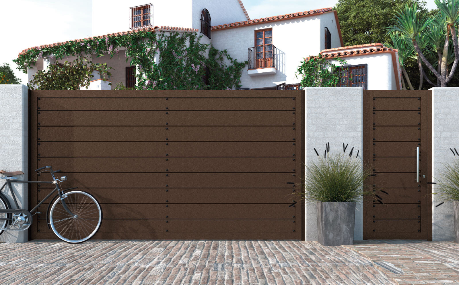 PUERTA ALUMINIO SOLDADO NAVACERRADA