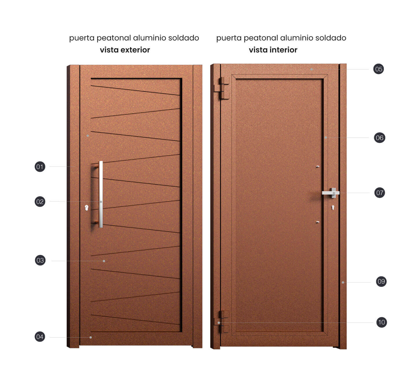 PUERTA ALUMINIO SOLDADO TOLEDO - Imagen 4